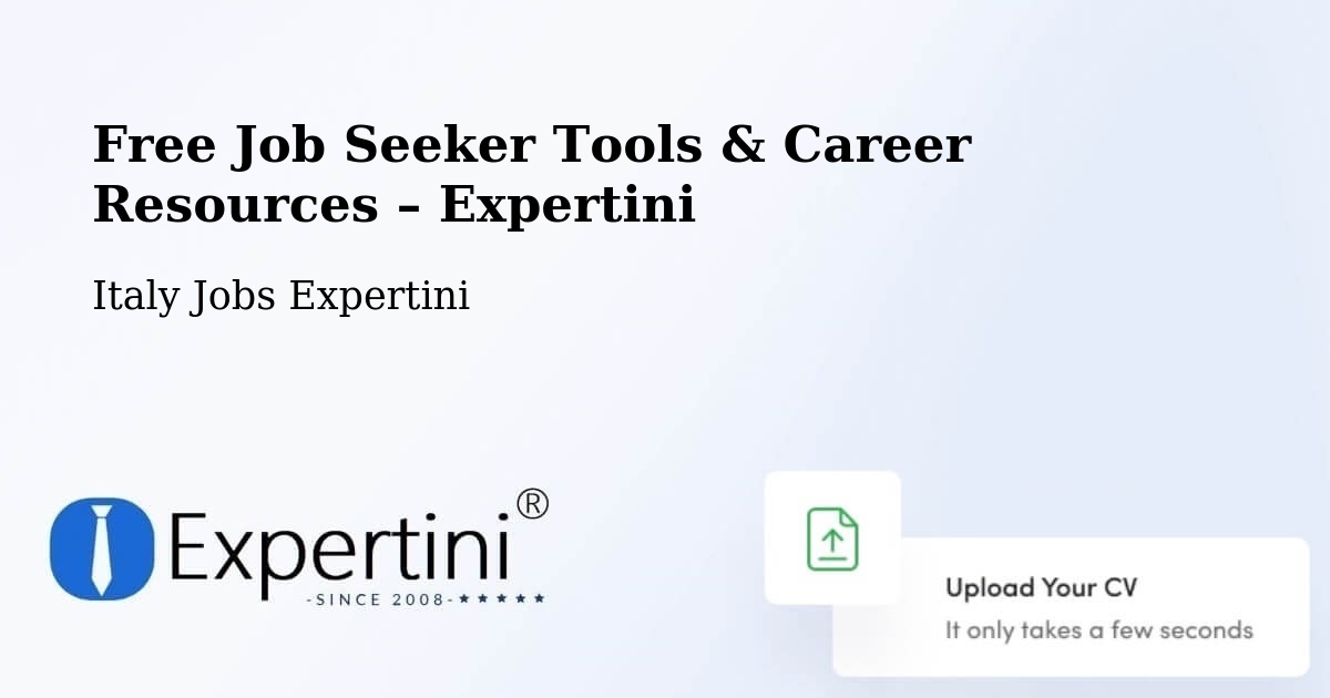 Free Job Seeker Tools & Career Resources – Imperia - Imperia, Italy Jobs Expertini
