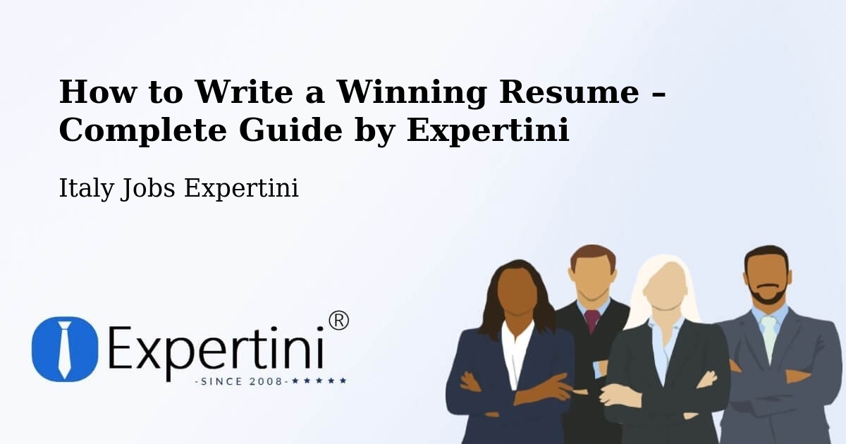 Resume Writing Guide for Job Seekers – Imperia - Imperia, Italy Jobs Expertini